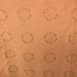 Bvgari Silk Signature Scarf - soft pink